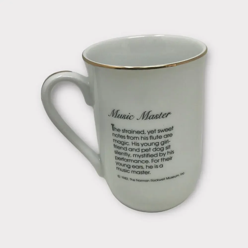 Norman Rockwell 2 Porcelain Mugs 